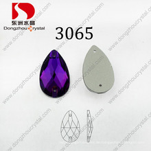 Neue Stil Tropfen Amethyst Crystal Dekorative Kleidung Steine